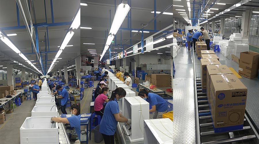 生產實況！金環電器正忙碌開展臺灣客戶的小型干衣機生產